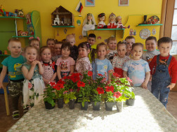 Украсим наш детский сад цветами.
